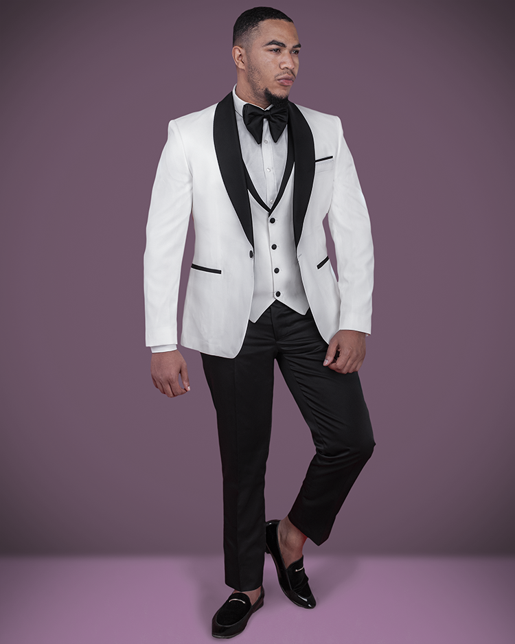 Tuxedo suit sales white and black