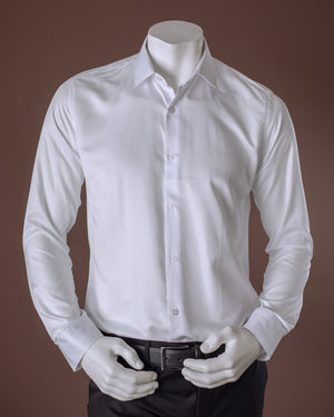 White Slim Fit Shirt