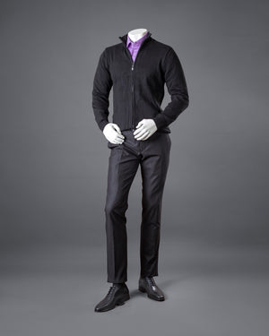 Black Slim Fit Cardigan
