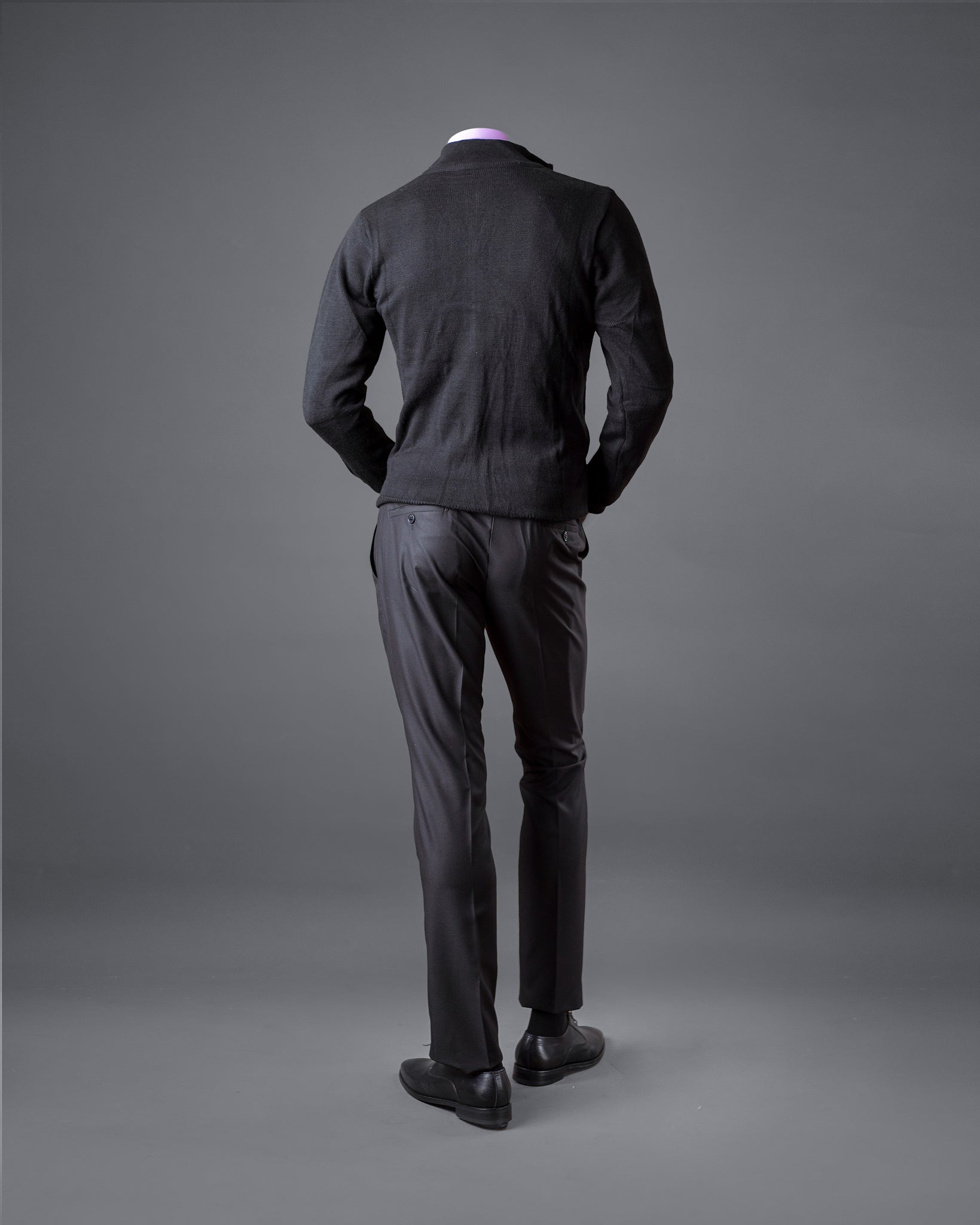 Black Slim Fit Cardigan
