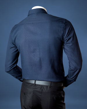 Navy Blue Slim Fit Shirt