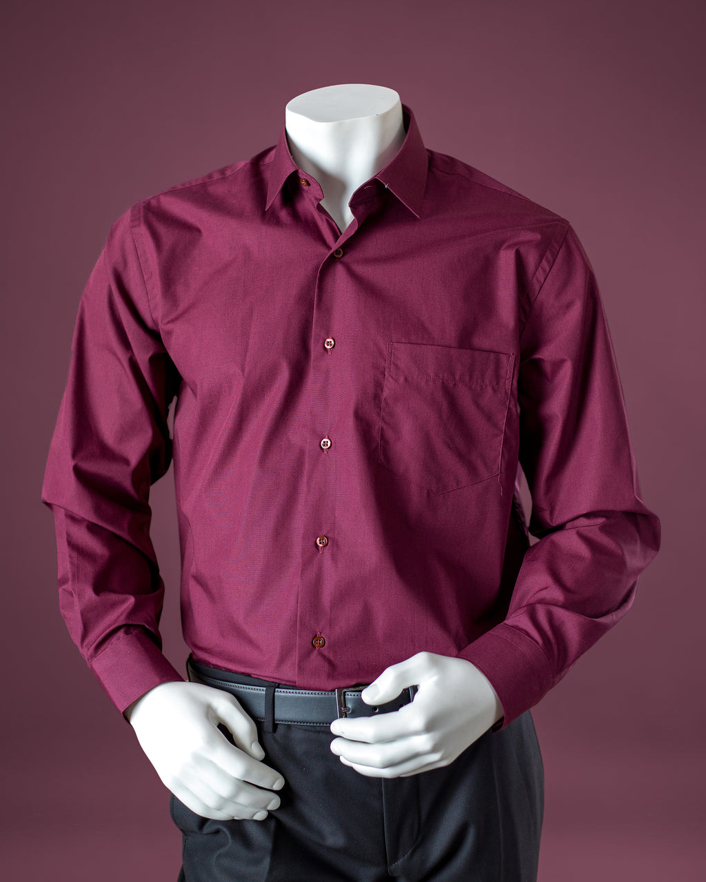 Burgundy Regular Fit Shirt