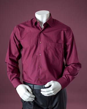 Burgundy Regular Fit Shirt – House of Gentlemen BW