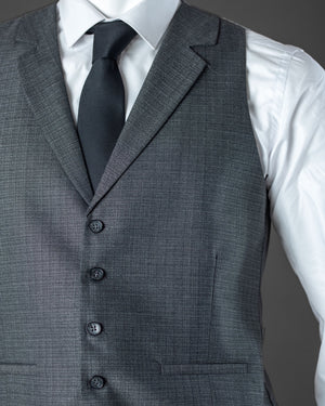 3-Piece Charcoal Grey Slim Fit Suit