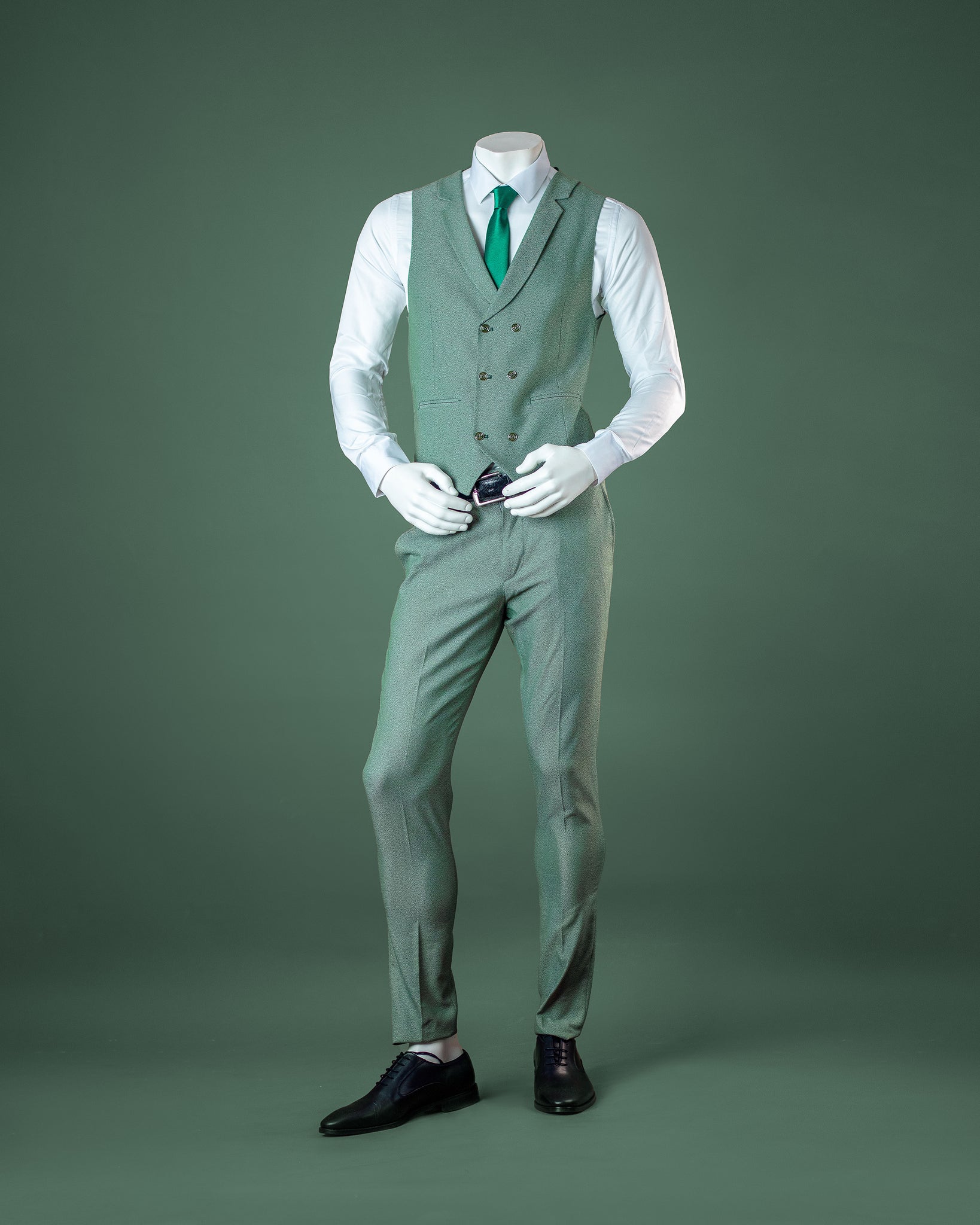 3-Piece Green Checkered SuperSuit