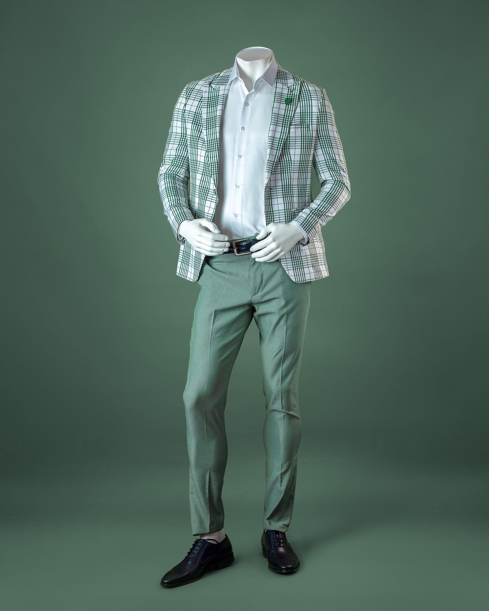 3-Piece Green Checkered SuperSuit