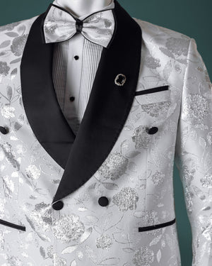 Black and White Pattern 2-Piece Tuxedo