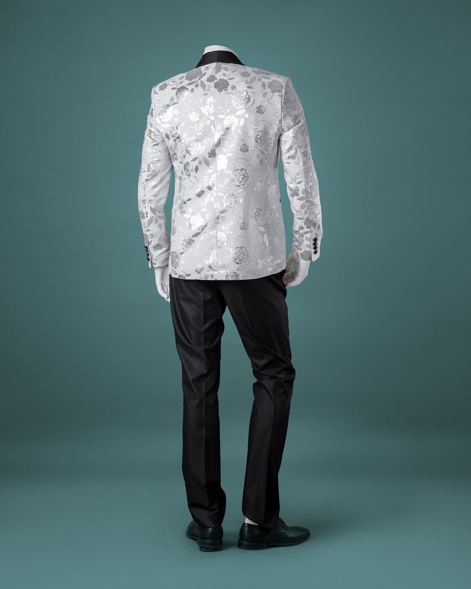 Black and White Pattern 2-Piece Tuxedo