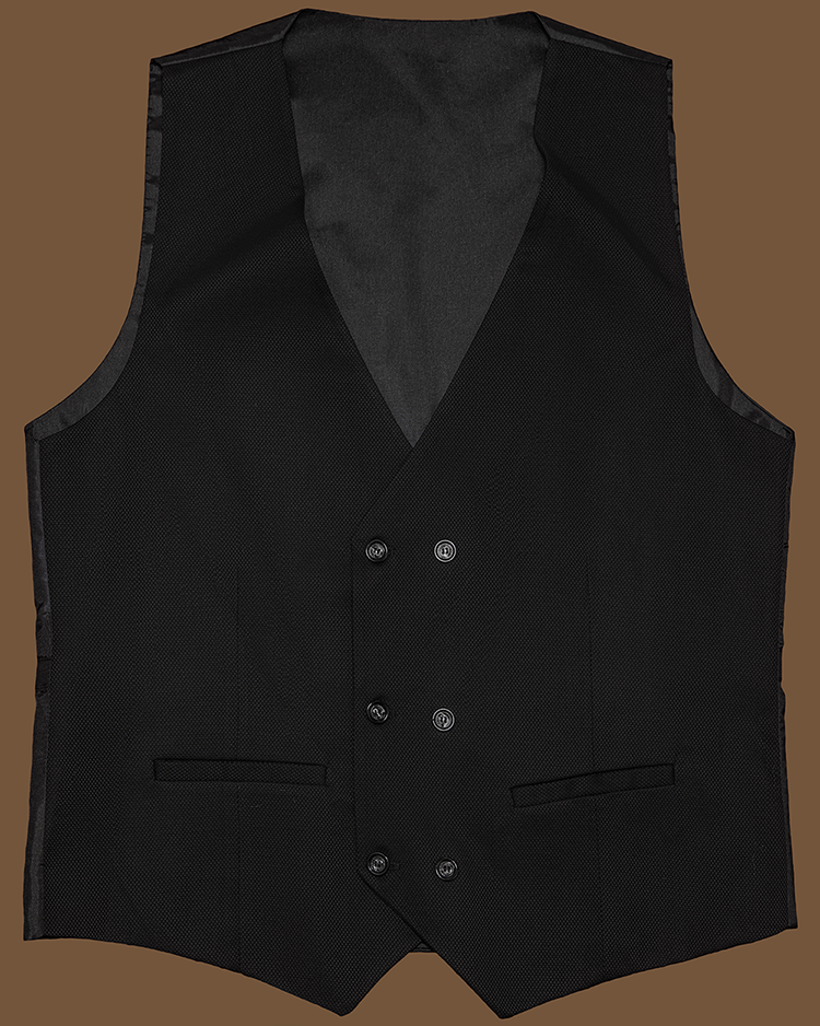 3-Piece Black Slim Fit Suit