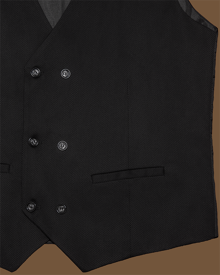 3-Piece Black Slim Fit Suit