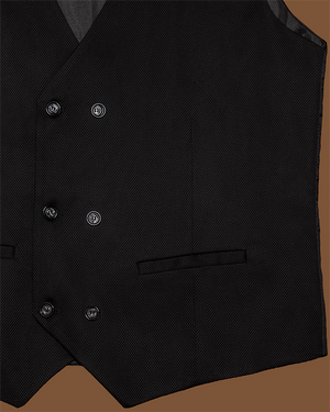 3-Piece Black Slim Fit Suit