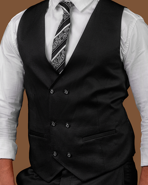 3-Piece Black Slim Fit Suit