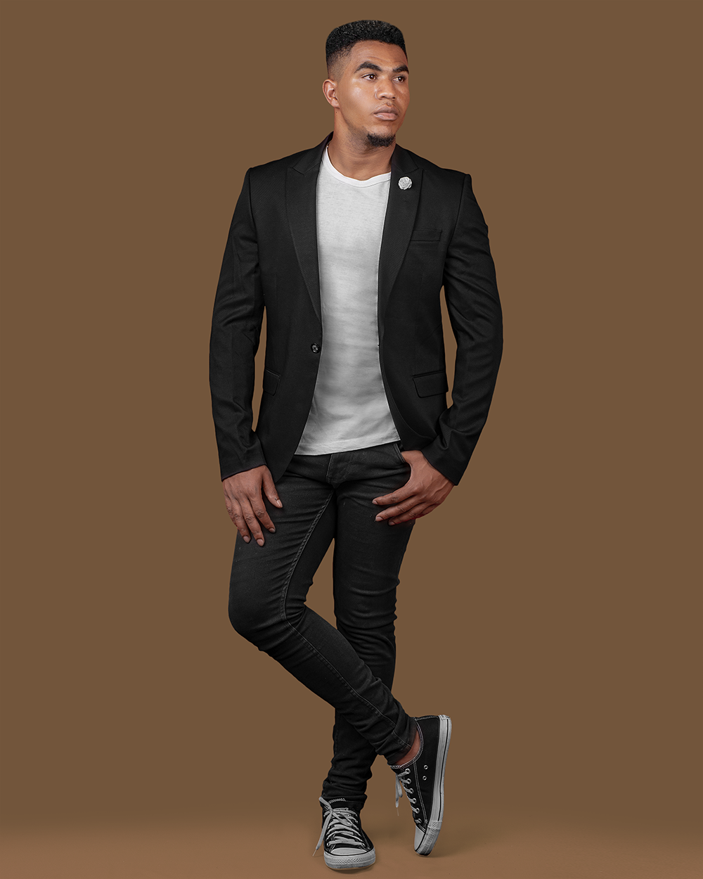 3 Piece Black Slim Fit Suit House of Gentlemen BW