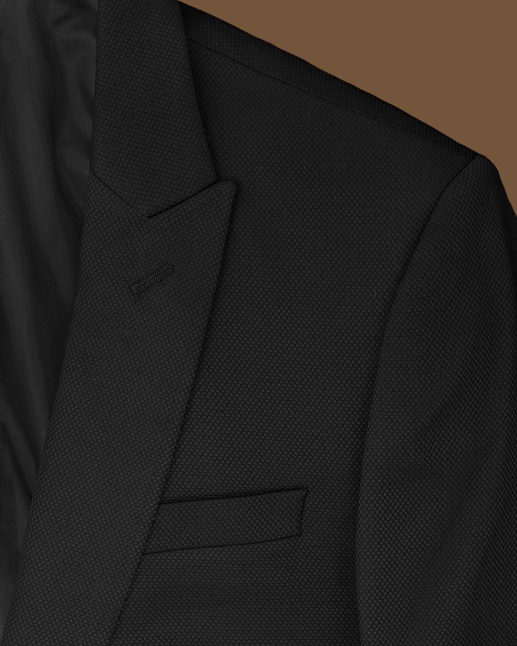 3-Piece Black Slim Fit Suit