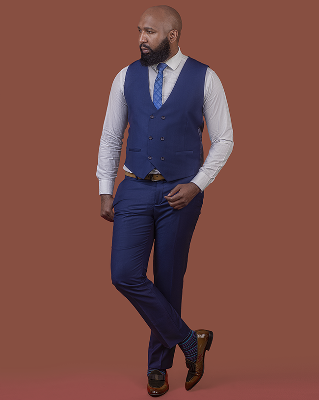 3-Piece Blue Slim Fit Suit
