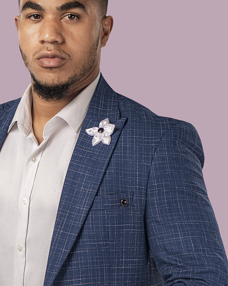 Blue Slim Fit Blazer
