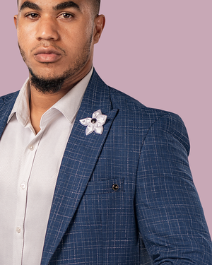 Blue Slim Fit Blazer