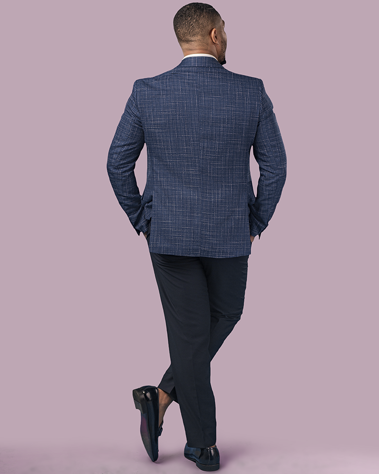 Blue Slim Fit Blazer
