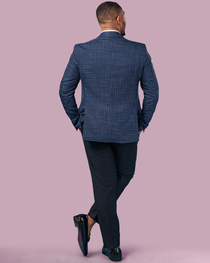 Blue Slim Fit Blazer