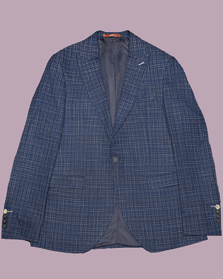 Blue Slim Fit Blazer