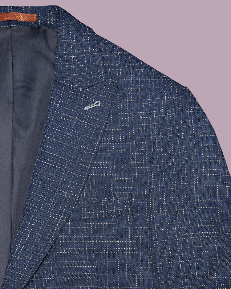Blue Slim Fit Blazer
