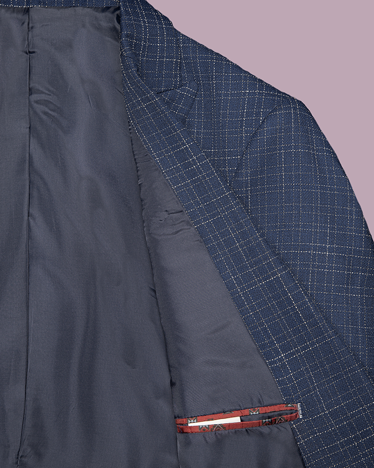 Blue Slim Fit Blazer