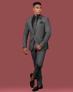 2 Piece Grey  Slim Fit Suit