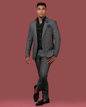 2 Piece Grey  Slim Fit Suit