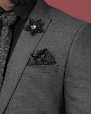 Grey 3-Piece Slim Fit Suit