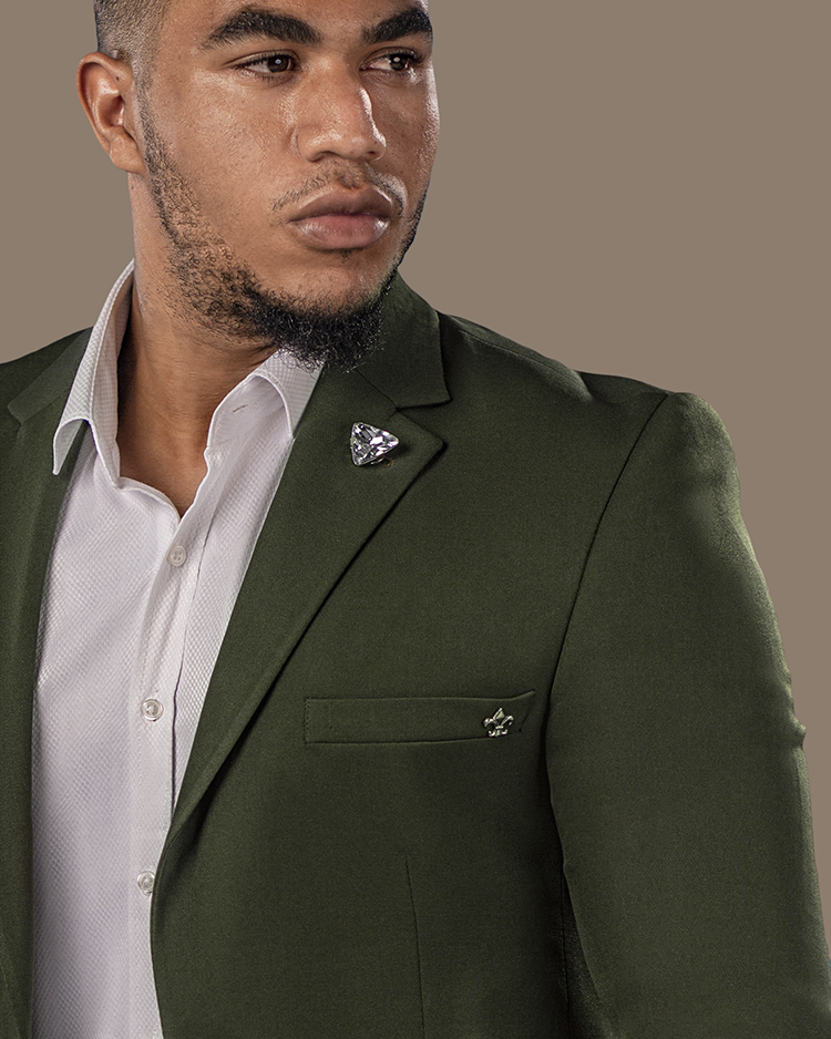 Green Slim Fit Blazer