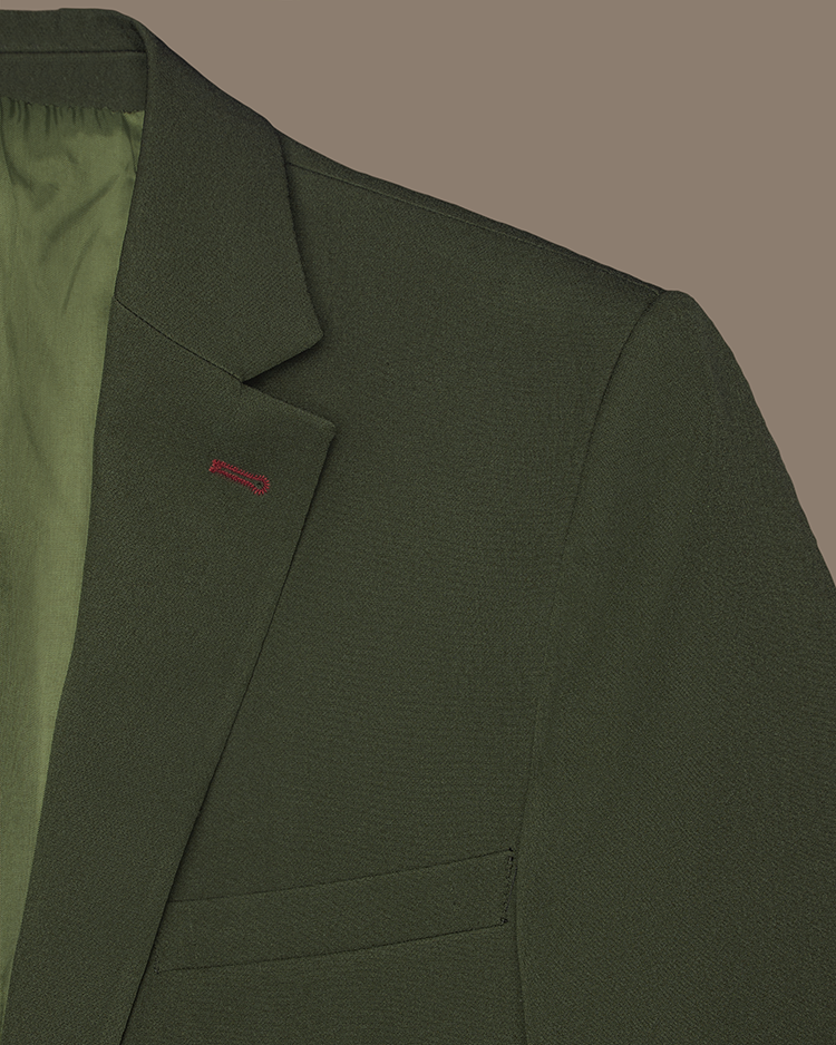 Green Slim Fit Blazer
