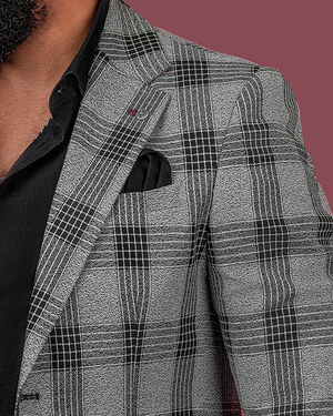 Checkered Grey Blazer
