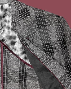 Checkered Grey Blazer