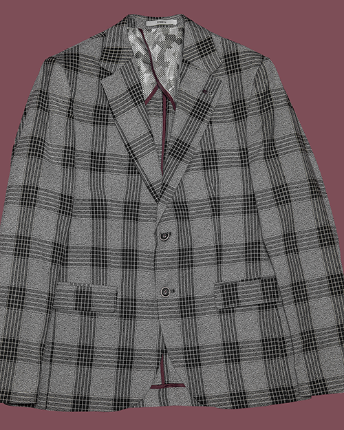 Checkered Grey Blazer