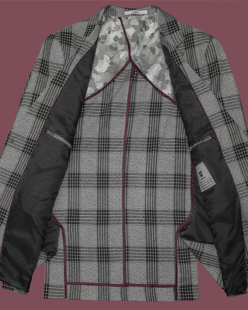 Checkered Grey Blazer