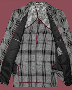 Checkered Grey Blazer