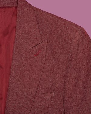 Maroon Slim Fit Blazer