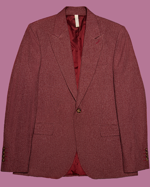 Maroon Slim Fit Blazer