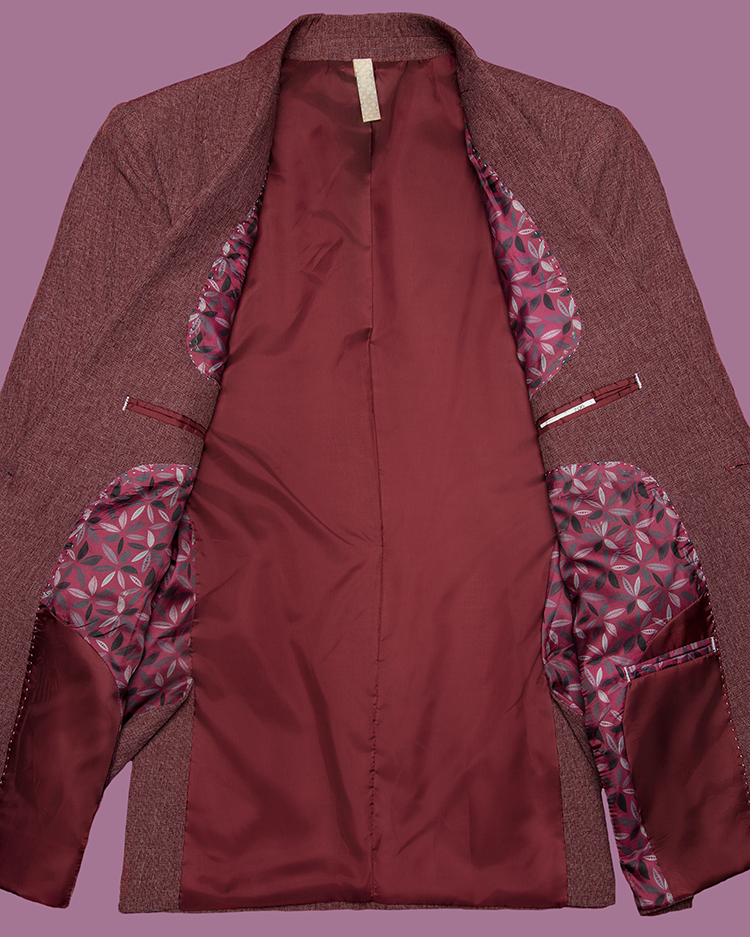 Maroon Slim Fit Blazer